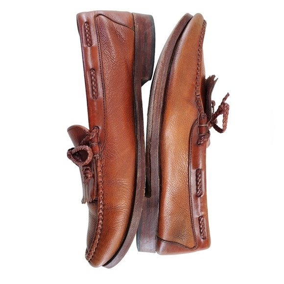 Allen Edmonds Nottingham Moc Kiltie Loafer Shoes Mens 9.5 D Brown Leather 42373 main image 11
